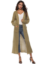 Load image into Gallery viewer, Long Sleeve Open Front Buttoned Cardigan