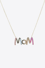 Load image into Gallery viewer, MOM Zircon Stainless Steel Necklace