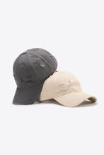 Load image into Gallery viewer, Distressed Adjustable Baseball Cap