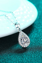 Load image into Gallery viewer, Moissanite Teardrop Pendant Necklace