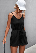 Load image into Gallery viewer, Spaghetti Strap V-Neck Pocket Romper