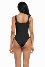 Load image into Gallery viewer, Wide Strap Square Neck Active Bodysuit