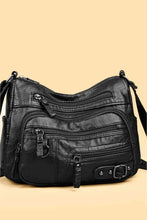 Load image into Gallery viewer, Multi-Pocket PU Leather Crossbody Bag