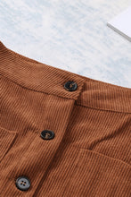 Load image into Gallery viewer, Buttoned Corduroy Mini Skirt