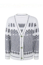 Load image into Gallery viewer, Printed V-Neck Buttoned Cardigan