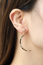 Load image into Gallery viewer, Zircon Star and Moon Alloy Earrings