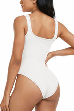 Load image into Gallery viewer, Wide Strap Square Neck Active Bodysuit