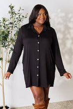 Load image into Gallery viewer, Celeste Full Size Button Down Shirt Dress