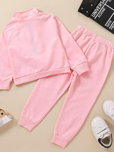 Kids SMILE Half Zip Sweatshirt and Joggers Set