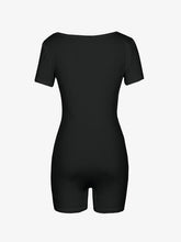 Load image into Gallery viewer, Square Neck Short Sleeve Romper