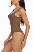 Load image into Gallery viewer, Wide Strap Square Neck Active Bodysuit