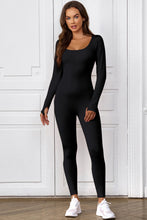 Load image into Gallery viewer, Long Sleeve Scoop Neck Skinny Jumpsuit