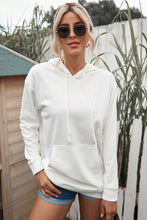 Load image into Gallery viewer, Dropped Shoulder Hoodie with Kangaroo Pocket