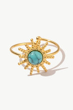 Load image into Gallery viewer, Natural Stone Sun Shape Open Ring