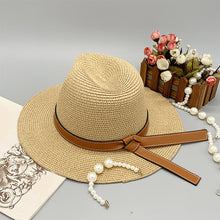 Load image into Gallery viewer, Wide Brim Paper Braided Hat