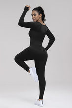 Load image into Gallery viewer, Square Neck Long Sleeve Active Jumpsuit