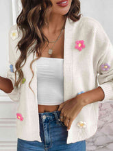 Load image into Gallery viewer, Floral Long Sleeve Open Front Cardigan