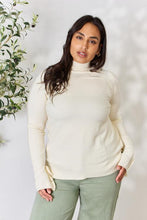 Load image into Gallery viewer, Heimish Full Size Ribbed Bow Detail Long Sleeve Turtleneck Knit Top