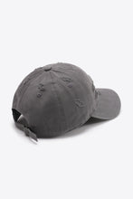 Load image into Gallery viewer, Distressed Adjustable Baseball Cap