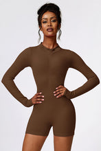 Load image into Gallery viewer, Half Zip Long Sleeve Active Romper