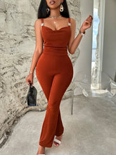 Load image into Gallery viewer, Cowl Neck Sleeveless Jumpsuit