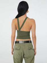 Load image into Gallery viewer, Halter Neck Ribbed Cropped Top