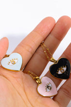 Load image into Gallery viewer, Heart &amp; Evil Eye Shape 18K Gold Plated Pendant Necklace