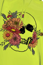 Load image into Gallery viewer, Simply Love Full Size Floral Skull Graphic Hoodie