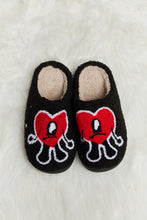 Load image into Gallery viewer, Melody Love Heart Print Plush Slippers