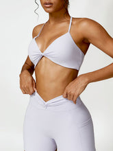 Load image into Gallery viewer, Twisted Halter Neck Active Bra