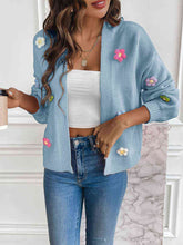 Load image into Gallery viewer, Floral Long Sleeve Open Front Cardigan