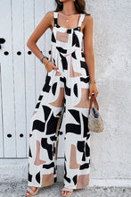 Load image into Gallery viewer, Printed Wide Strap Jumpsuit with Pockets