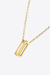 A to J Letter Pendant Necklace