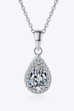 Load image into Gallery viewer, Moissanite Teardrop Pendant Necklace