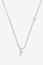 Load image into Gallery viewer, A To F Zircon 925 Sterling Silver Necklace