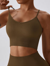 Load image into Gallery viewer, Lace-Up Cropped Tank Top