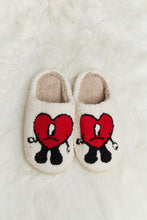 Load image into Gallery viewer, Melody Love Heart Print Plush Slippers