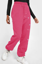 Load image into Gallery viewer, Simply Love Simply Love Full Size Drawstring BUTTERFLY Graphic Long Sweatpants