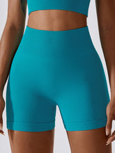 Load image into Gallery viewer, Wide Waistband Slim Fit Sports Shorts