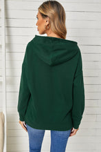 Load image into Gallery viewer, Drop Shoulder Hoodie with Slit