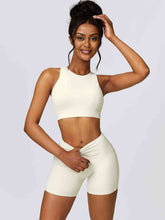 Load image into Gallery viewer, Cutout Cropped Sport Tank and Shorts Set