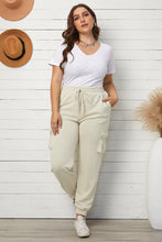 Load image into Gallery viewer, Plus Size Elastic Waist Joggers with Pockets