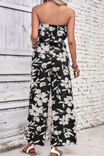 Load image into Gallery viewer, Floral Strapless Wide Leg Jumpsuit