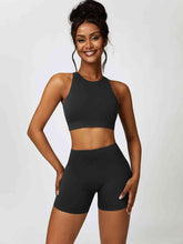 Load image into Gallery viewer, Cutout Cropped Sport Tank and Shorts Set