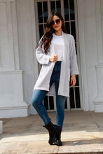 Load image into Gallery viewer, Open Front Long Sleeve Cardigan with Pockets