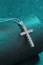 Load image into Gallery viewer, 925 Sterling Silver Cross Moissanite Necklace