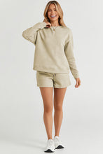 Load image into Gallery viewer, Double Take Full Size Texture Long Sleeve Top and Drawstring Shorts Set