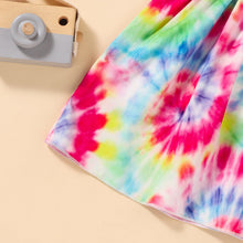 Load image into Gallery viewer, GIRLS Tie-Dye Smocked Tie-Shoulder Dress