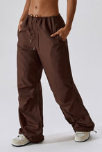 Load image into Gallery viewer, Long Loose Fit Pocketed Parachute Sports Pants