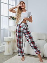 Load image into Gallery viewer, GINGERBREAD BABE Plaid Lounge Set